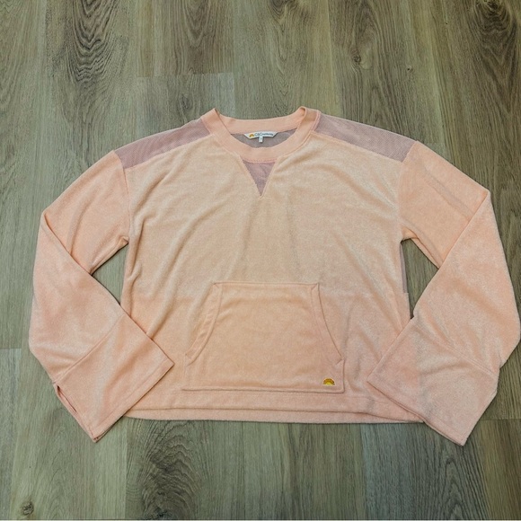 C&C California Orange Terrycloth Pullover Coverup size S - Picture 4 of 5